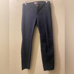 Lilly Pulitzer Womens size 6 Dark Blue patterned pants